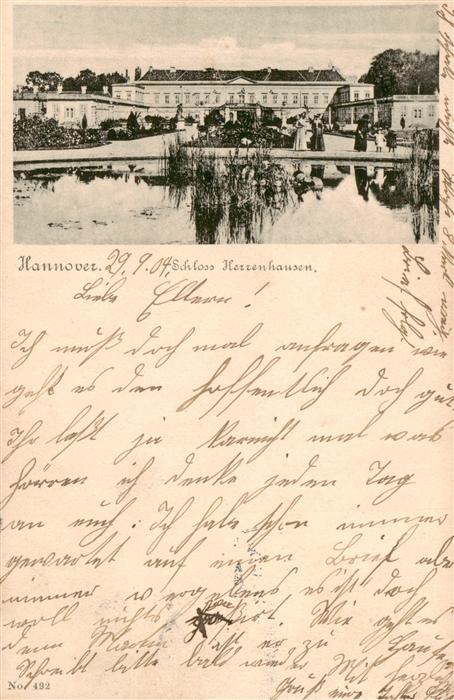 HANNOVER  CITY Schloss Herrenhausen
