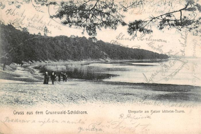 Schildhorn Grunewald CHARLOTTENBURG-WILMERSDORF BERLIN Uferpartie am Kaiser Wilh