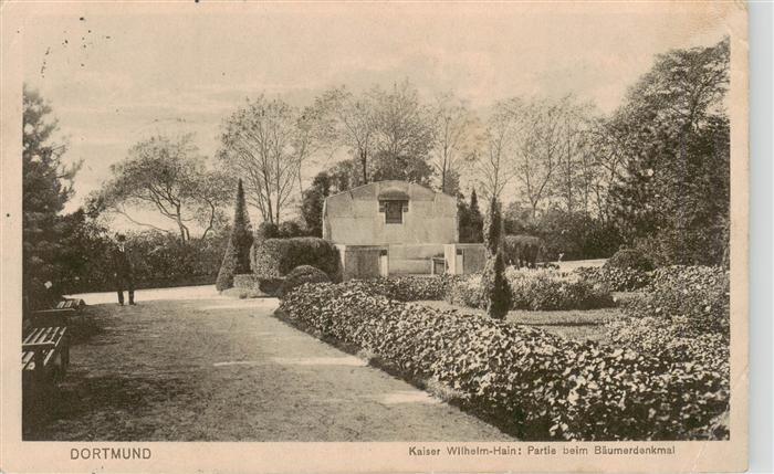 DORTMUND  CITY kaiser Wilhelm Hain Partie beim Baeumerdenkmal