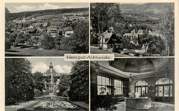 Altheide Bad Schlesien PL Panorama Kurhaus Grosser Sprudel