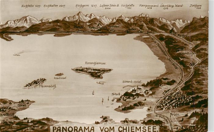 Chiemsee Bayern Panorama
