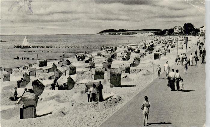 Groemitz Ostseebad Strand mit Promenade