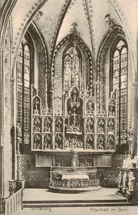 Schleswig Schlei Erfde Altarblatt im Dom Feldpost
