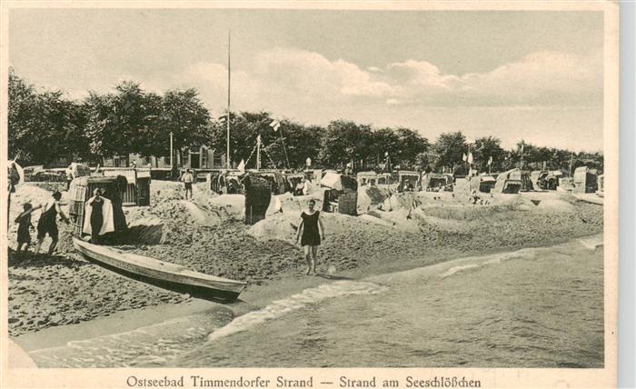 Timmendorf  Timmendorfer Strand Strandpartie am Seeschloesschen