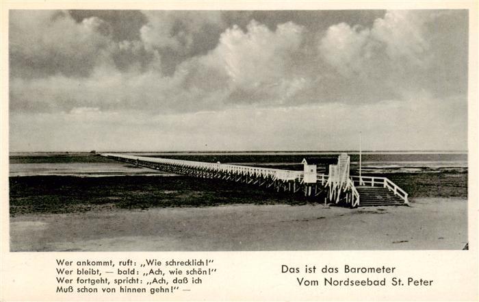 St Peter -Ording Nordseebad Seebruecke