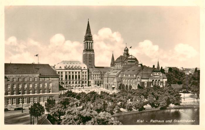 KIEL  CITY Rathaus und Stadttheater