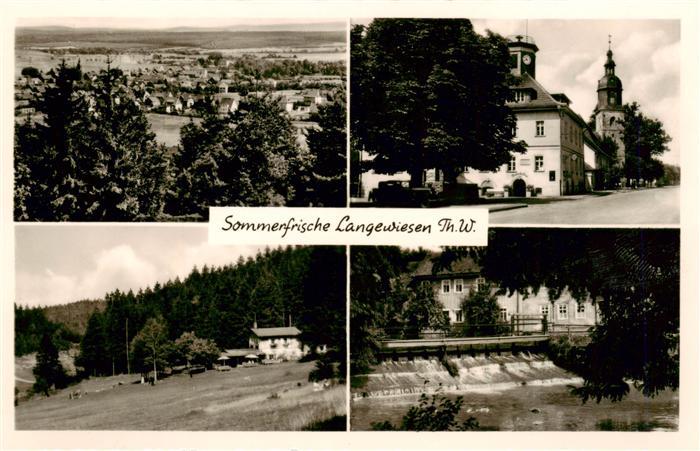 Langewiesen Thueringen Panorama Ortspartie Stauwehr