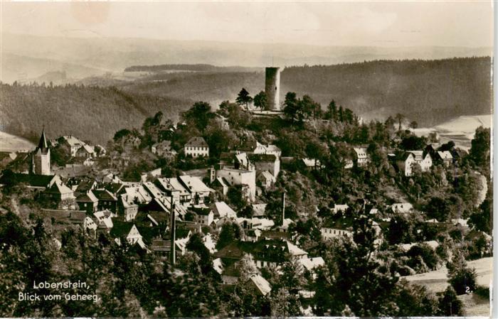 Lobenstein Bad Blick vom Geheeg