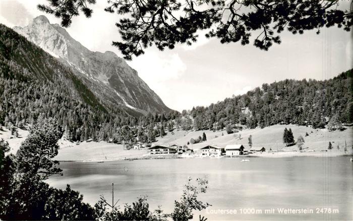 Lautersee  Mittenwald Wetterstein 2478m Bayern Panorama