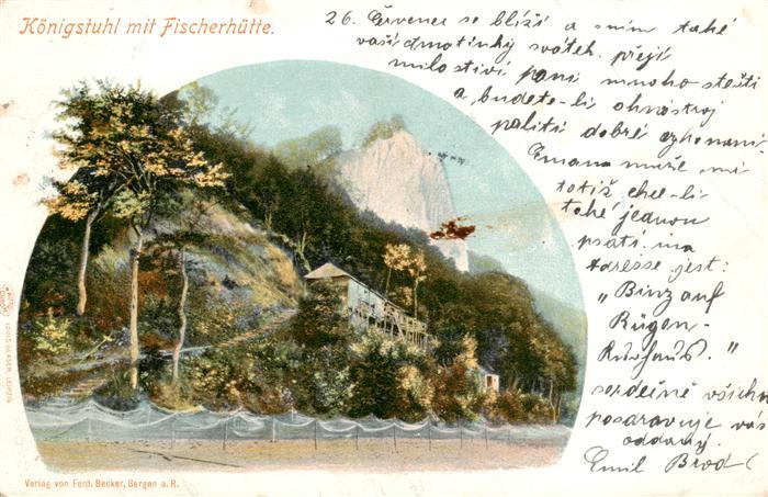 Koenigstuhl Ruegen Insel Fischerhuette