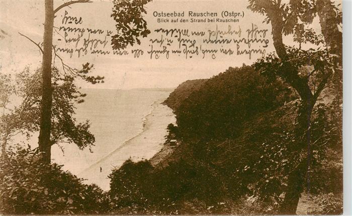 Rauschen Ostseebad Kaliningrad Swetlogorsk RU Strandblick