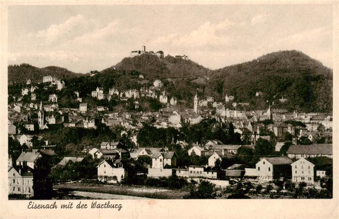 EISENACH Thueringen mit der Wartburg