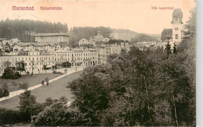 Marienbad Marianske Lazne CZ Kaiserstrasse Villa Luginsland