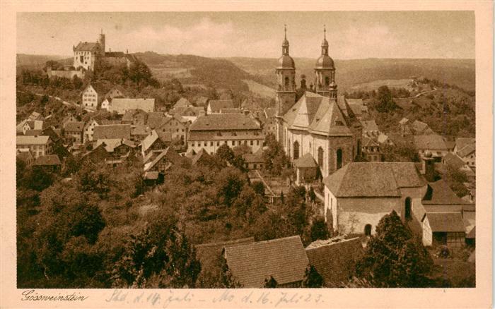 Goessweinstein Schloss Goessweinstein mit Kirche