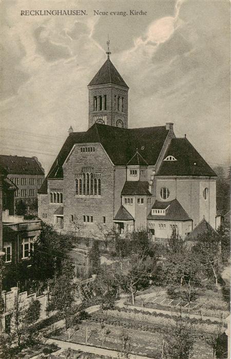 Recklinghausen  Westfalen Neue ev Kirche