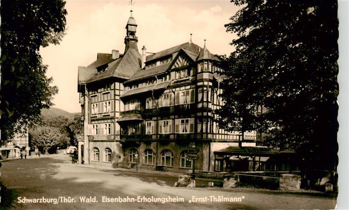 Schwarzburg Thueringer Wald Eisenbahn Erholungsheim Ernst Thaelmann