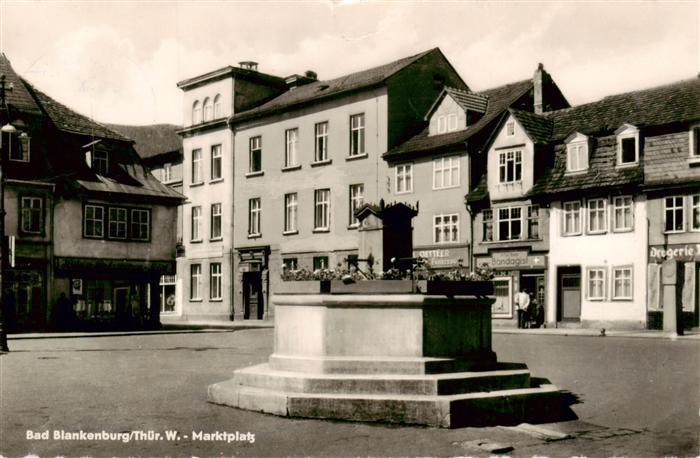 Bad Blankenburg Marktplatz Brunnen