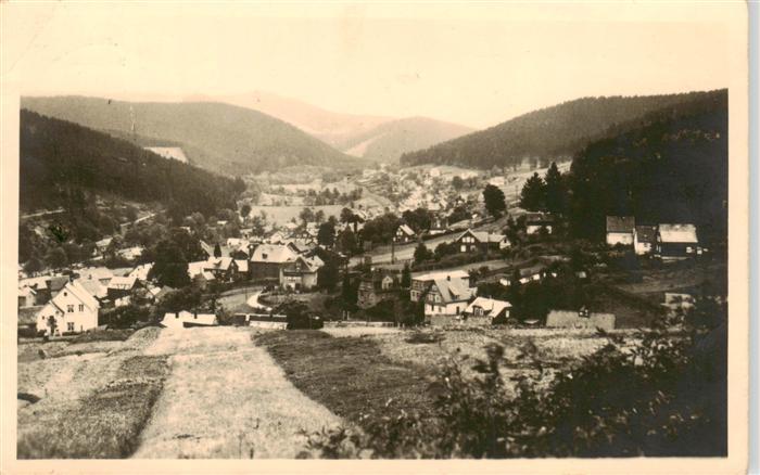 Manebach Panorama Kurort im Thueringer Wald