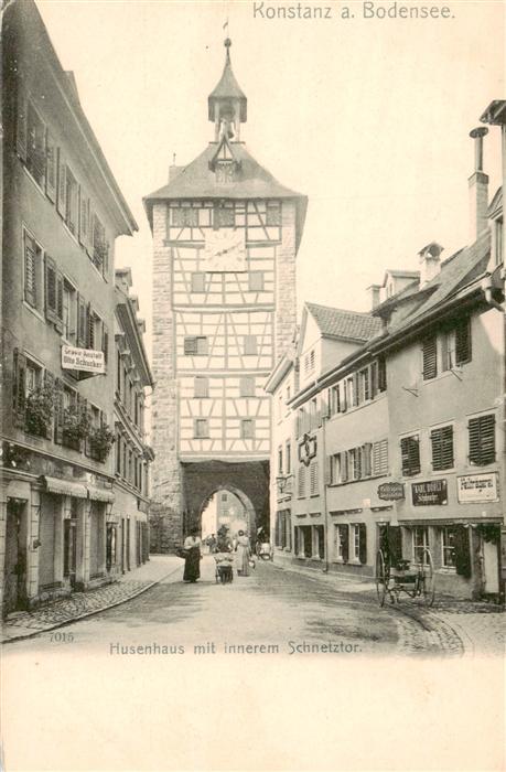 Konstanz Bodensee Husenhaus mit innerem Schnetztor