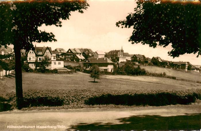 Masserberg Hildburghausen Thueringen Panorama Hoehenluftkurort im Thueringer Wal