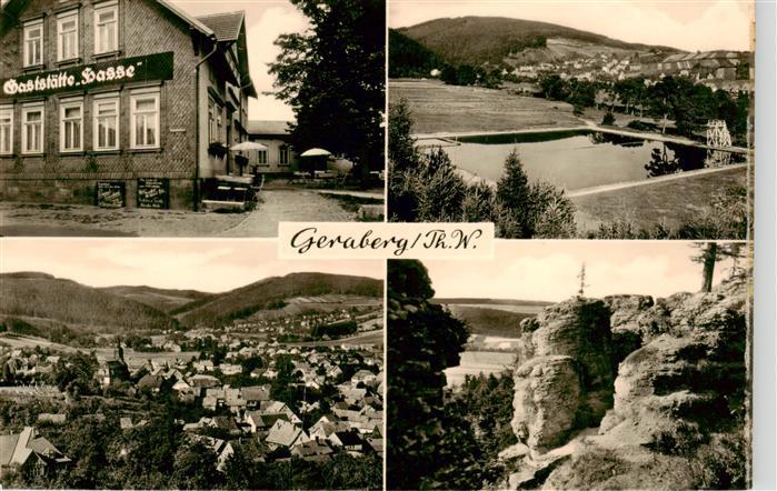 Geraberg Gaststaette Panorama Freibad Felsen