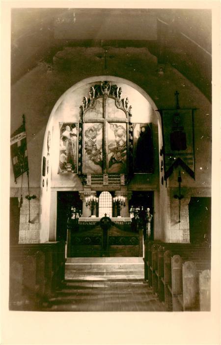 Luetzen Sachsen-Anhalt Interieur der Gustav-Adolf-Kapelle Handabzug