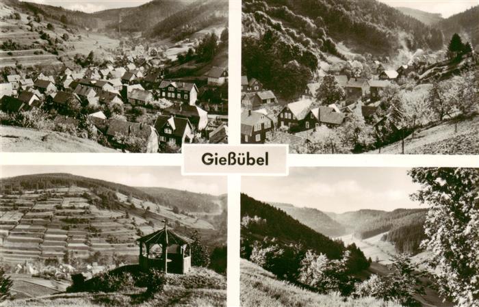 Giessuebel Schleusegrund Teilansichten Landschaftspanorama