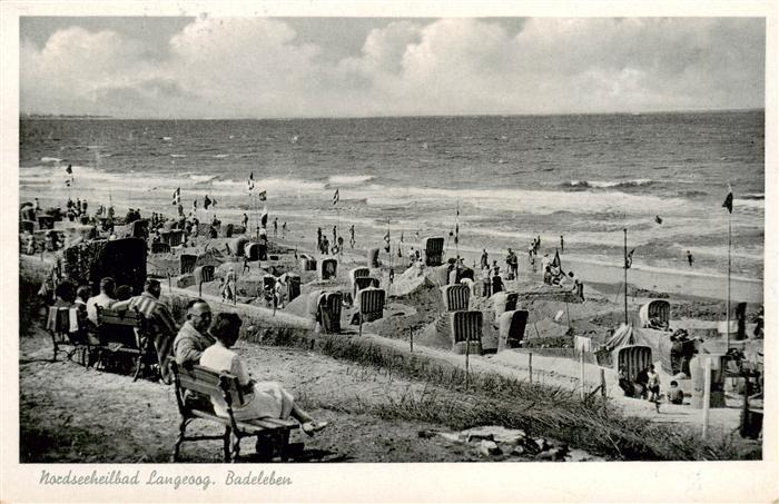 Langeoog Nordseebad Badeleben Nordseeheilbad