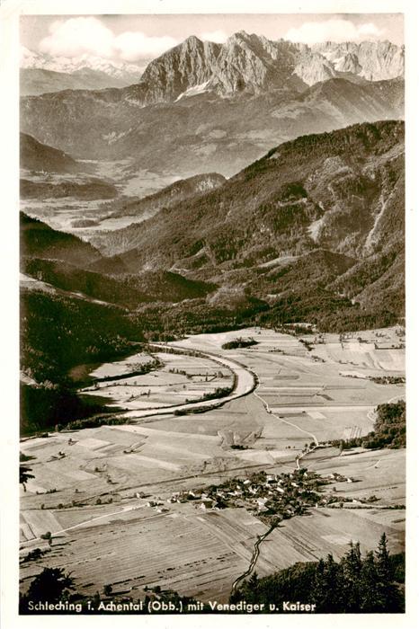 Schleching Panorama Achental mit Venediger und Kaiser