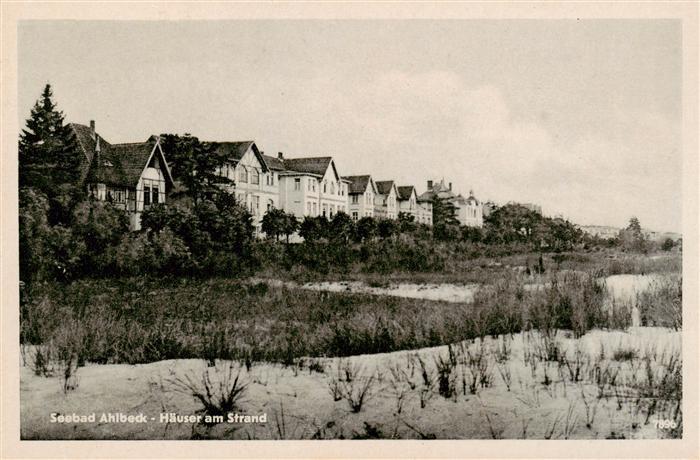 Ahlbeck Ostseebad Haeuser am Strand