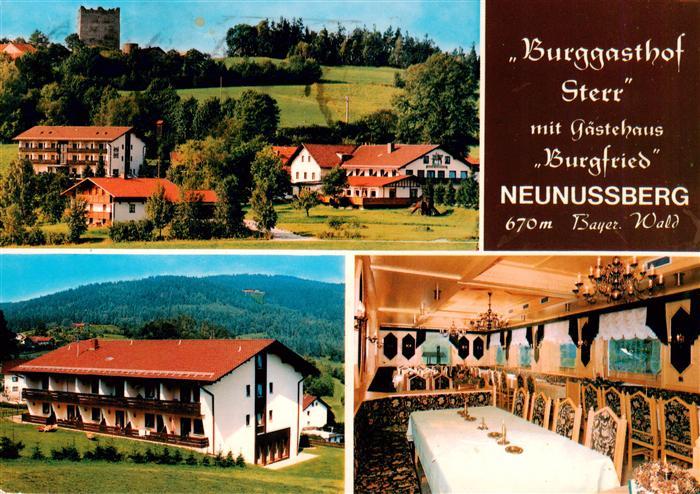 Neunussberg Burggasthof Sterr mit Gaestehaus Burgfried Gastraum