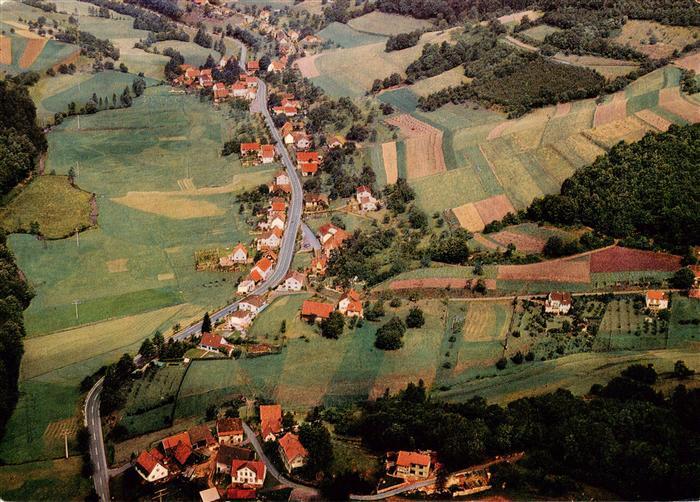 Ober-Hainbrunn Gaststaette Pension Zur Krone Fliegeraufnahme