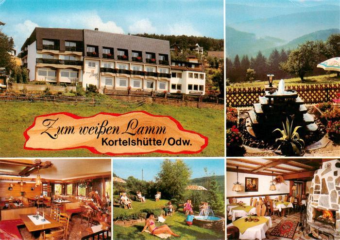 Kortelshuette Rothenberg Odenwald Gasthof Pension Cafe Zum weissen Lamm Gastraeu