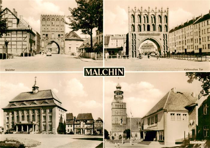 Malchin Demmin Steintor Kalensches Tor Rathaus Filmbuehne