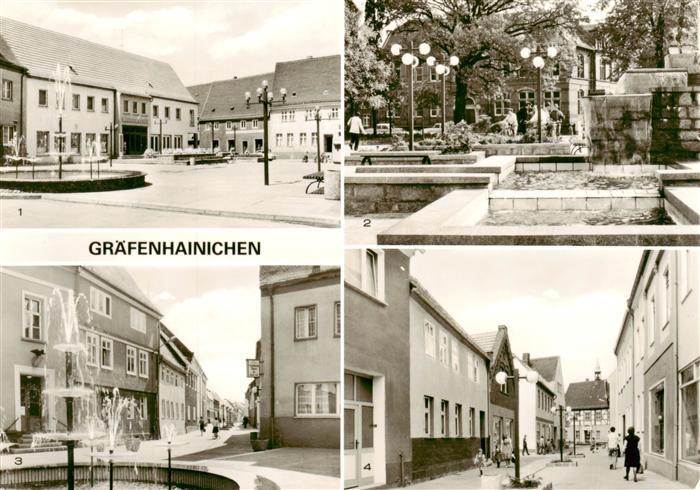 Graefenhainichen Marktplatz Kirchplatz Am Markt Blick zum Rathaus