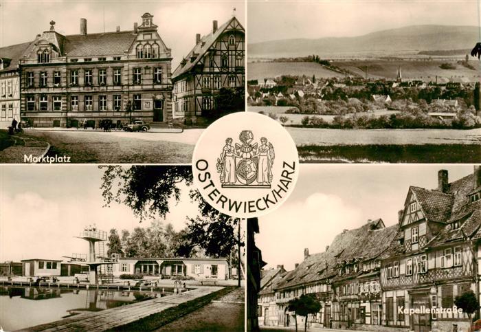 Osterwieck Marktplatz Panorama Schwimmbad Kapellenstrasse