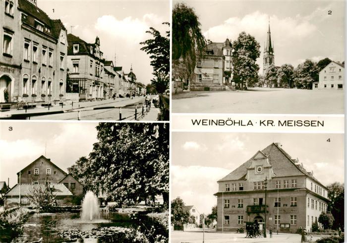 Weinboehla Bahnhofstrasse Kirchplatz Anlagen am Kirchplatz Karl Liebknecht Platz