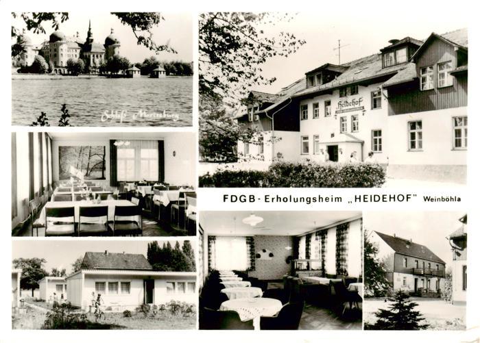 Weinboehla Schloss Moritzburg FDGB Erholungsheim Heidehof Klubraeume