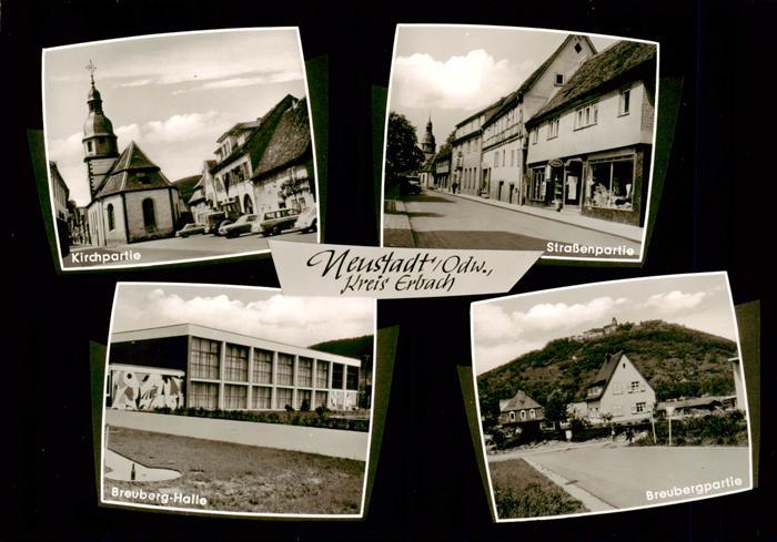 Neustadt Odenwald Kirchpartie Strassenpartie Breuberg Halle Breubergpartie