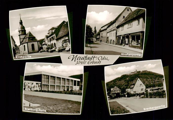 Neustadt Odenwald Kirchpartie Strassenpartie Breuberg Halle Breubergpartie