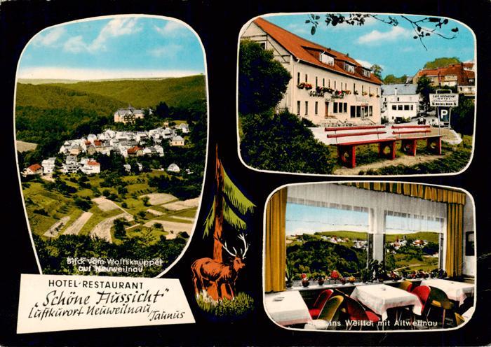Neuweilnau Weilrod Blick vom Wolfsknueppel Hotel Restaurant Schoene Aussicht Bli