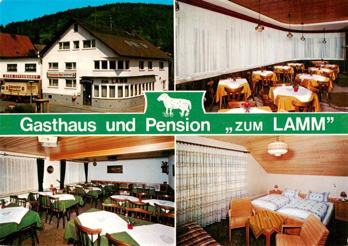 Sandbach  Odenwald Gasthaus Pension Zum Lamm Gastraeume Zimmer
