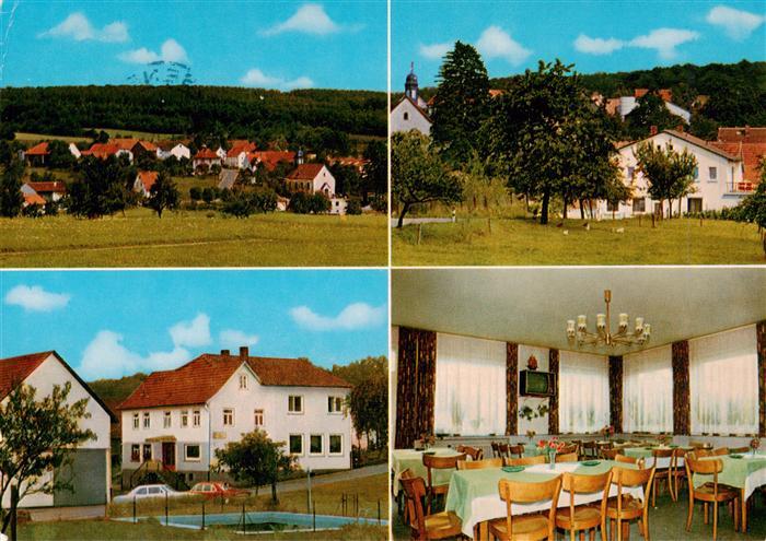 Hesselbach Odenwald Gasthaus Pension Drei Lilien Gastraeume