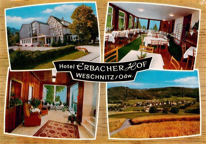 Weschnitz Hotel Erbacher Hof Gastraum Flur Panorama