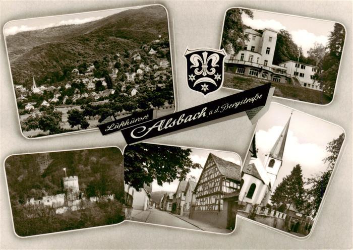 Alsbach Bergstrasse Panorama Teilansichten Burg Kirche