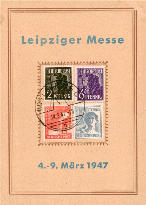 LEIPZIG Sachsen Leipziger Messe Briefmarkenschau