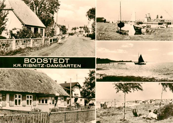 Bodstedt Dorfstrasse Rat der Gemeinde Konsumgaststaette Zum Bodden Am Hafen mit