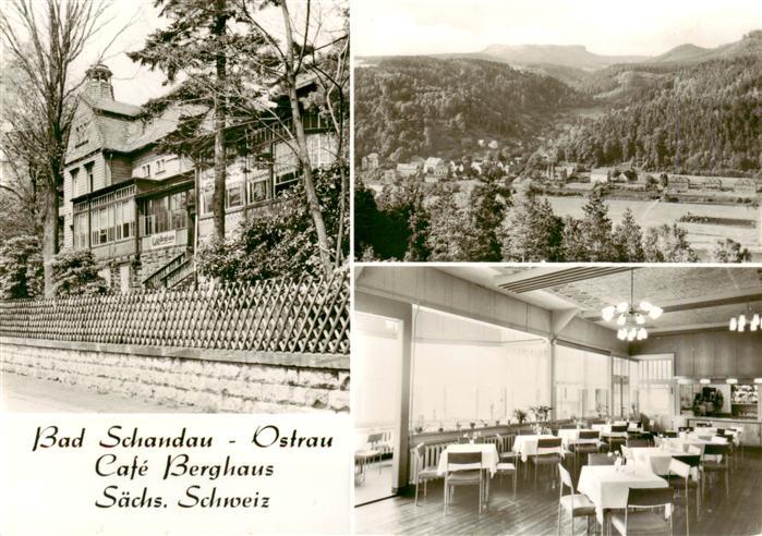 Ostrau Bad Schandau Cafe Berghaus Gastraum Panorama