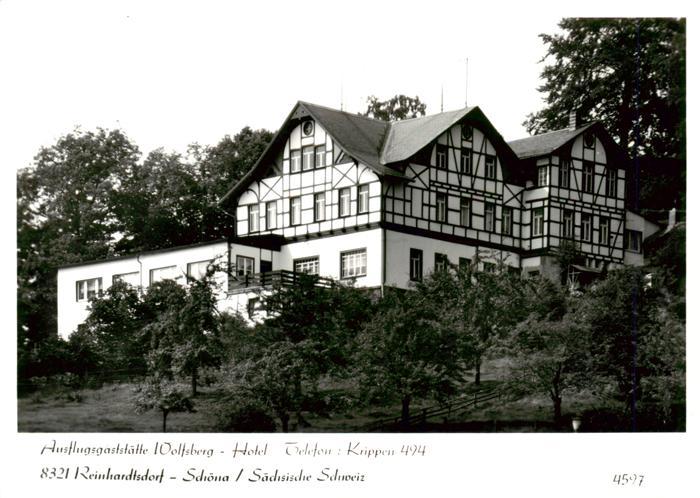 Reinhardtsdorf-Schoena Ausflugsgaststaette Wolfsberg Hotel