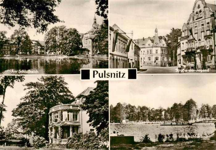 Pulsnitz Sachsen Am Schlossteich Strasse der Jugend Heilstaette Walkmuehlenbad